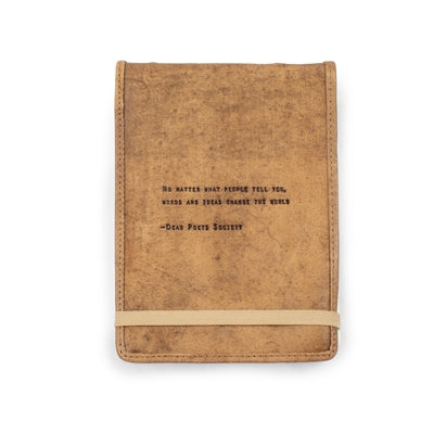 Large Leather Journal with Quote