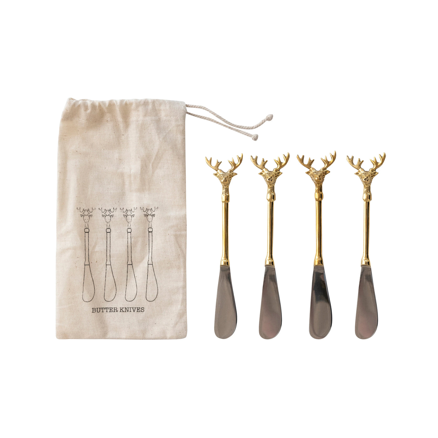 Reindeer Butter Knives