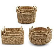 Hand- Woven Seagrass Baskets