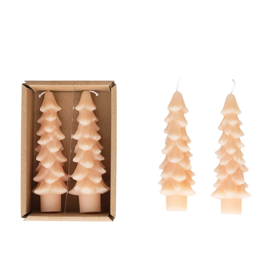 5in. Blush Tree Taper Candles