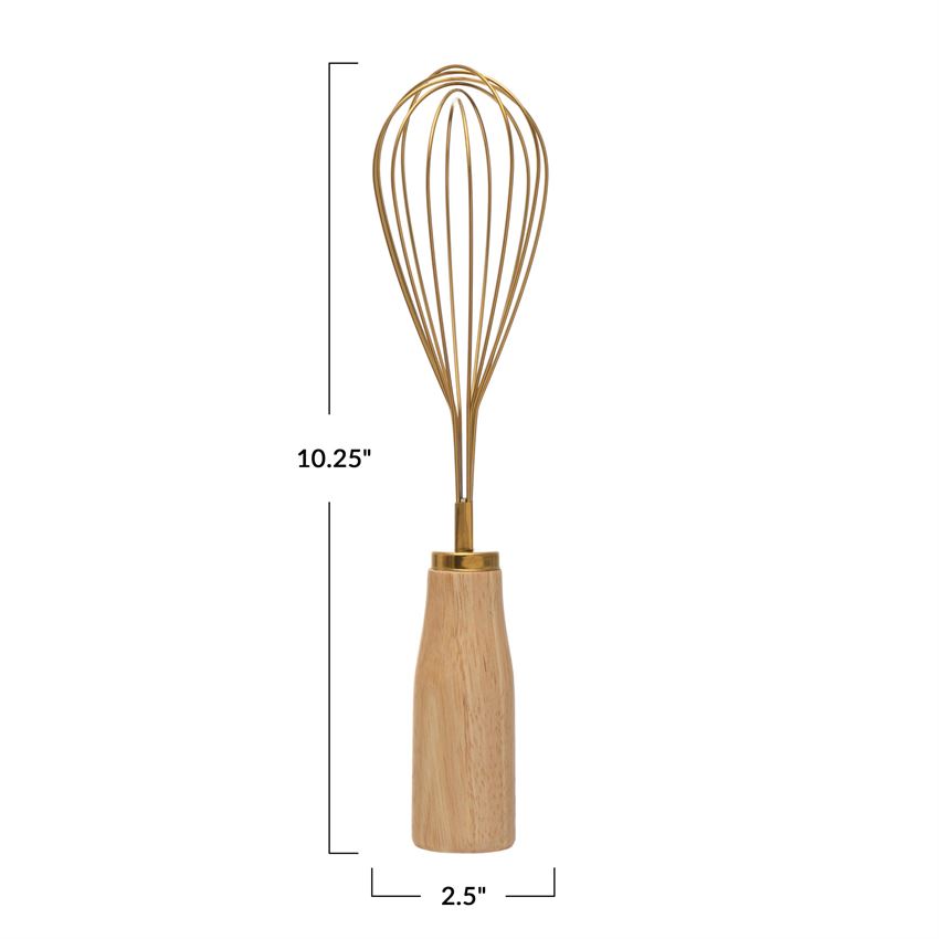 Standing Whisk Gold Finish