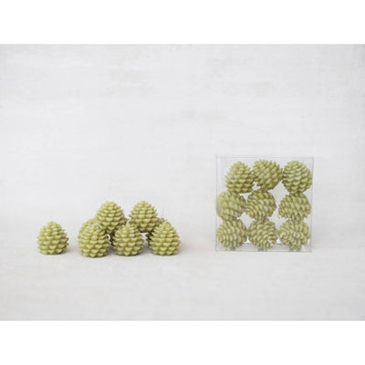Pinecone Shaped Tealights Green