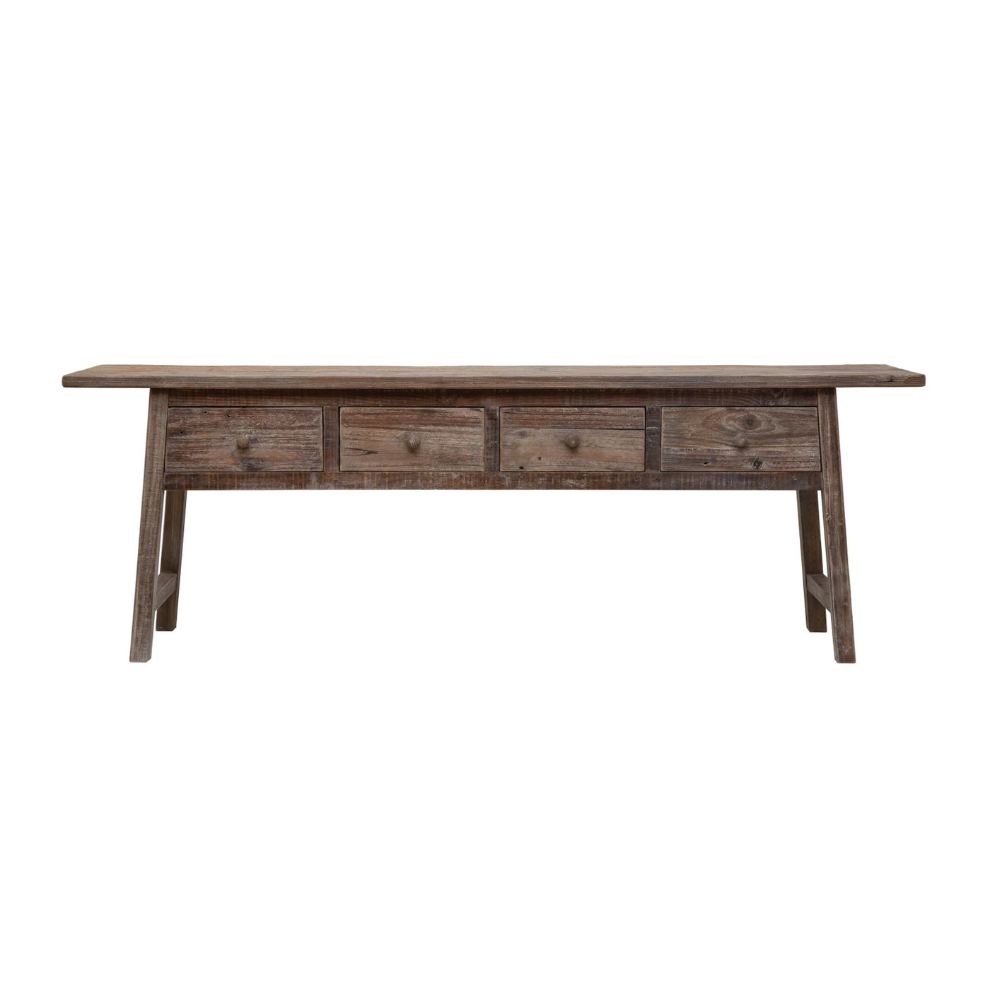 Reclaimed Pine Wood Console Table