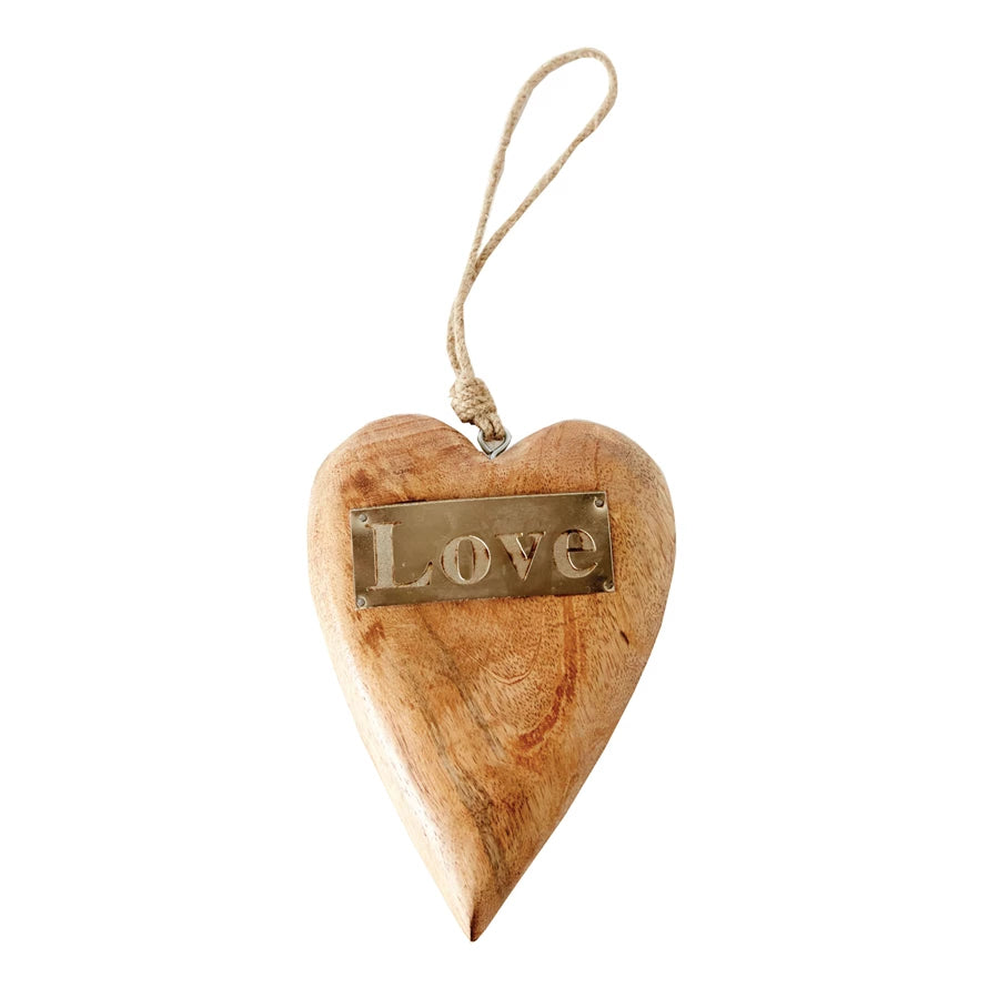 Wood Heart Ornament